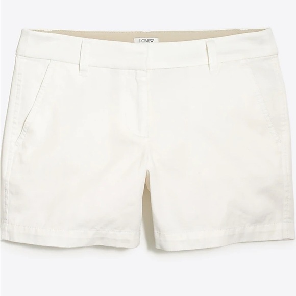 J Crew Factory 5" classic chino short in White size 10 NWOT H1453 - Picture 4 of 11